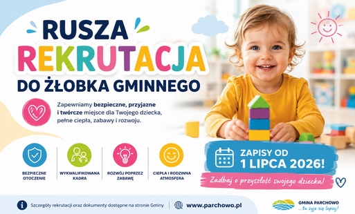 Grafika wygenerowana przez AI w sprawie rektutacji do żłobka gminnego